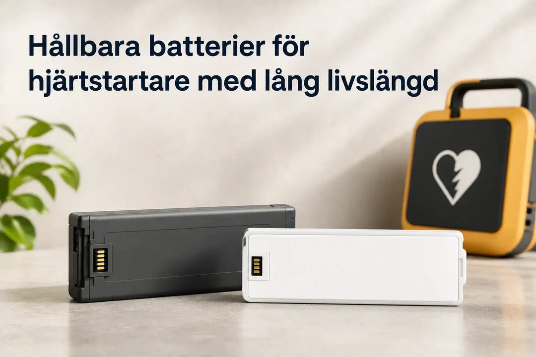 Hållbara batterier för hjärtstartare med lång livslängd