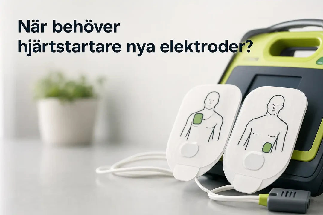 När behöver hjärtstartare nya elektroder