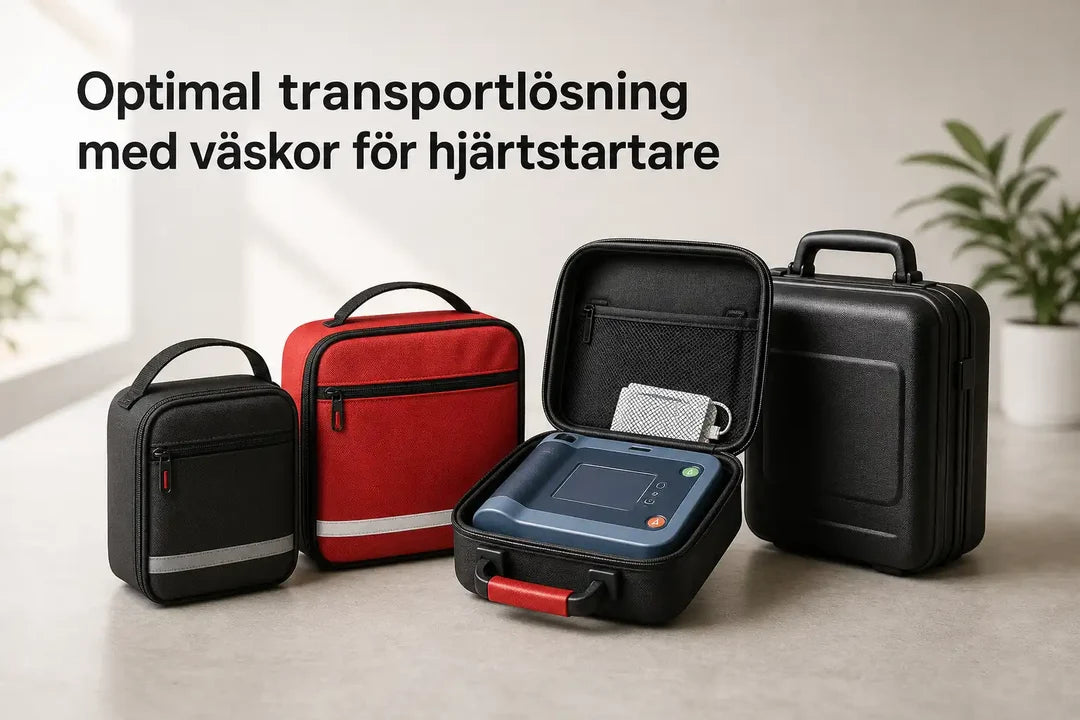 Optimal transportlösning med väskor för hjärtstartare