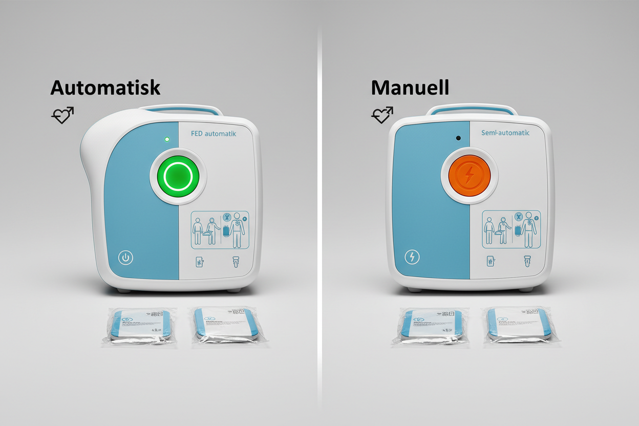 Automatiska vs Manuell Hjärtstartare: En Djupdykning