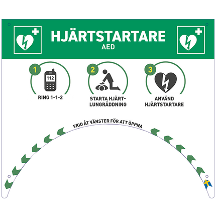Skylt till Rotaid-Skåp - MaxMedic