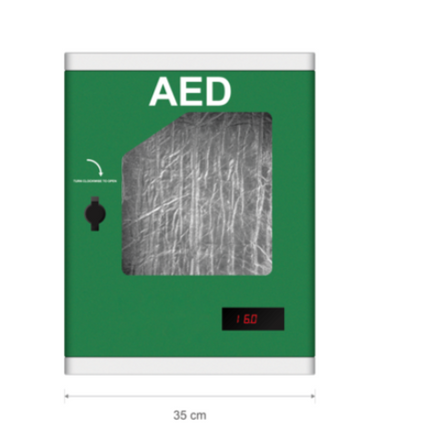 Presto AED skåp för utomhusbruk, med värme och ljudsiren