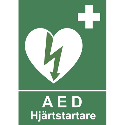 Dekal Hjärtstartare A5-storlek - MaxMedic
