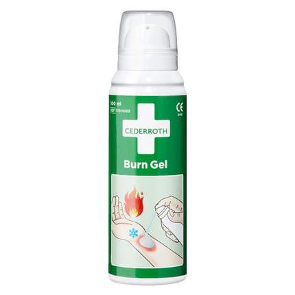 Cederroth Burn gel 100 ml refill for first aid and burn station, effective burn gel refill 100 ml.