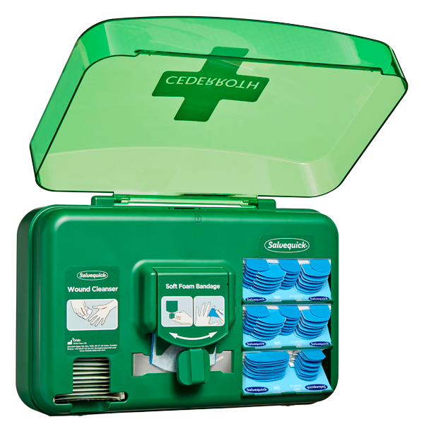 Cederroth Wound Care Dispenser, blått innehåll - MaxMedic