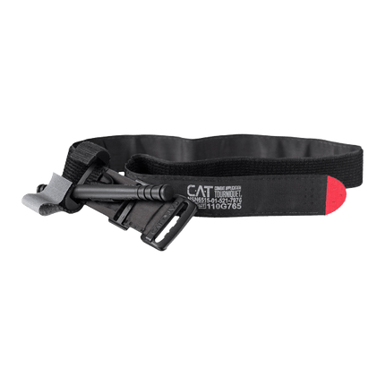 CAT tourniquet svart - enhandstourniquet för att stoppa livshotande blödningar i armar och ben.