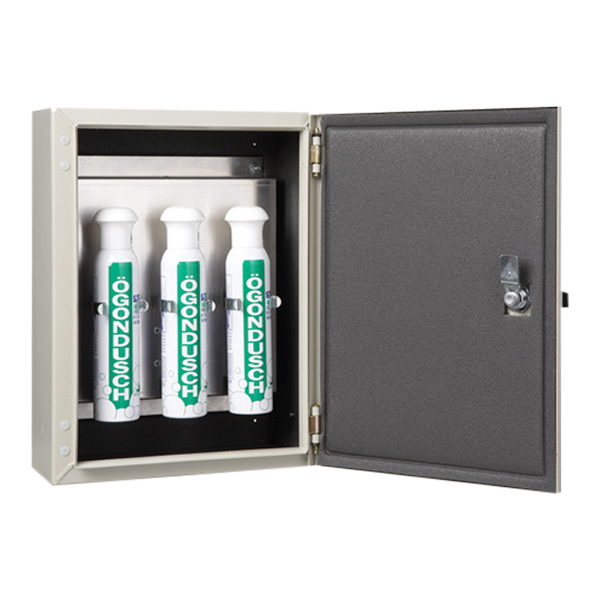 Värmeskåp Dahl Ögondusch inkl. 3x200 ml (12V/220V) - MaxMedic