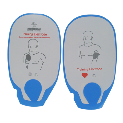 Träningselektroder Lifepak 500/1000, 5-pack (endast klisterdel) - MaxMedic