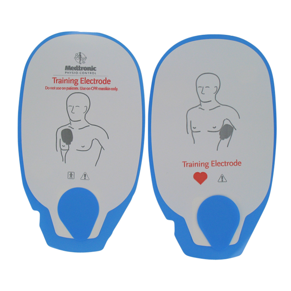Träningselektroder Lifepak 500/1000, 5-pack (endast klisterdel) - MaxMedic