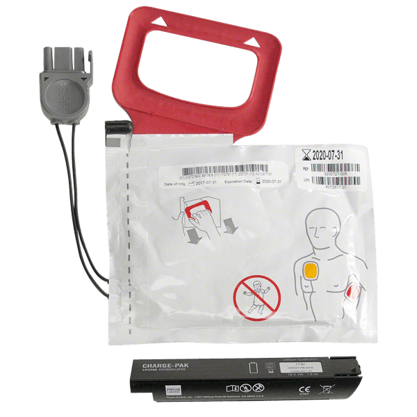Chargepak inkl. 1 par elektroder till Lifepak CR plus - MaxMedic