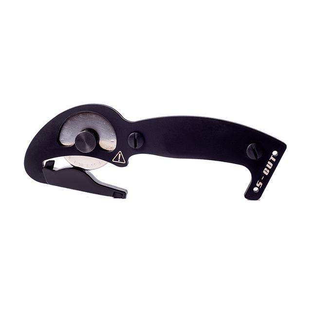 Multiverktyg XC-E svart, skärverktyg med metallblad för tjocka material som läder.