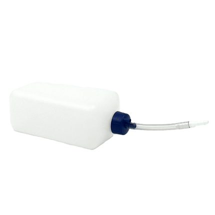 Plastflaska 1000 ml blodtillförsel för användning med SRP:s sårskador och nippelanslutning.