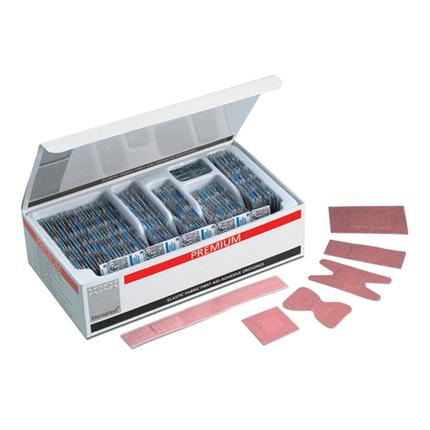 Premium textilplåster 7 sorter, 100 st - MaxMedic