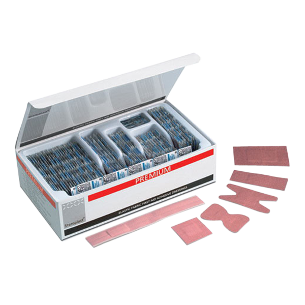 Premium textilplåster 7 sorter, 100 st - MaxMedic