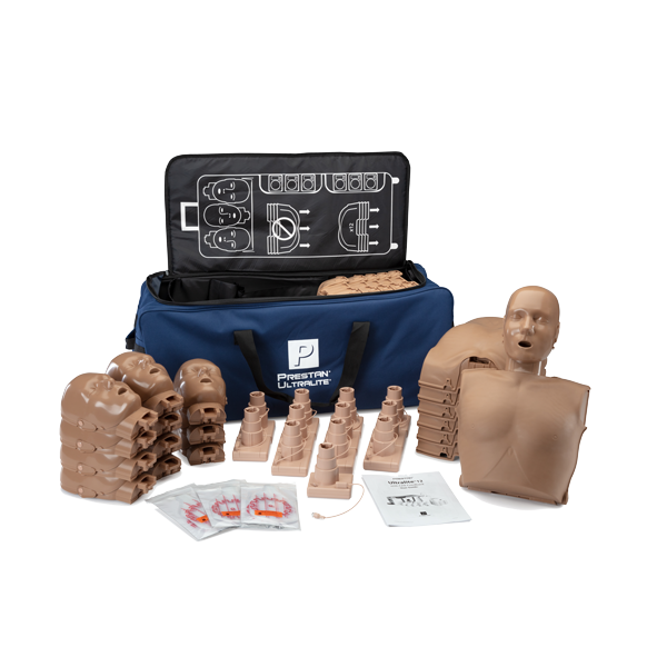 Prestan Ultralite HLR-dockor, mörk hud, 12-pack - MaxMedic