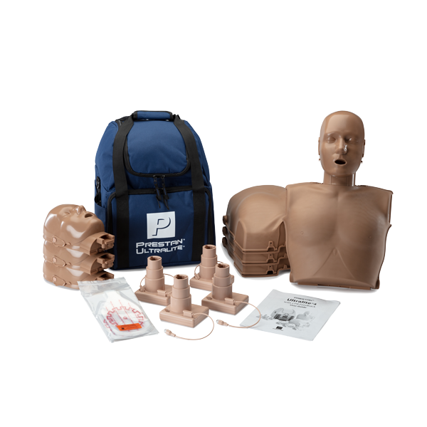 Prestan Ultralite HLR-dockor, mörk hud, 4-pack - MaxMedic