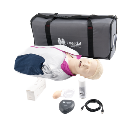 Resusci Anne QCPR, Halvkroppsdocka inkl. väska - MaxMedic