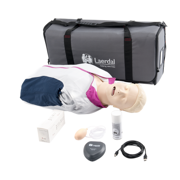 Resusci Anne QCPR, Halvkroppsdocka inkl. väska - MaxMedic