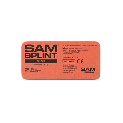 SAM Fingersplint 4", Orange/Blå