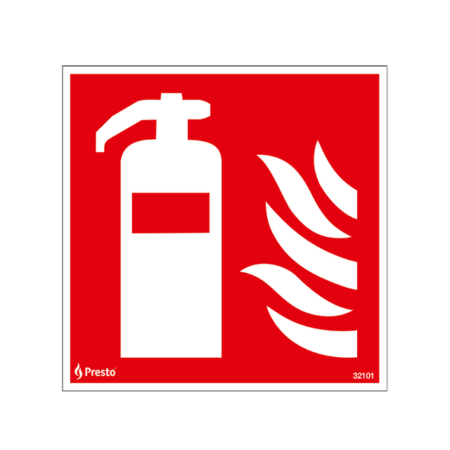 Skylt Brandsläckare, dubbelsidig - MaxMedic