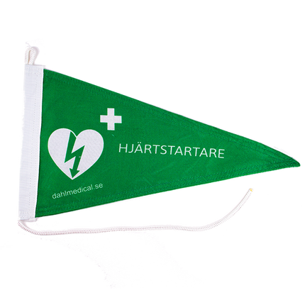 Båtvimpel Hjärtstartare, 40x21cm - MaxMedic