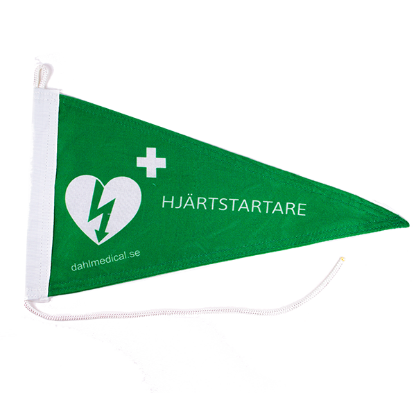 Båtvimpel Hjärtstartare, 40x21cm - MaxMedic